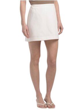 ENDLESS ROSE Linen Blend Mini Skort